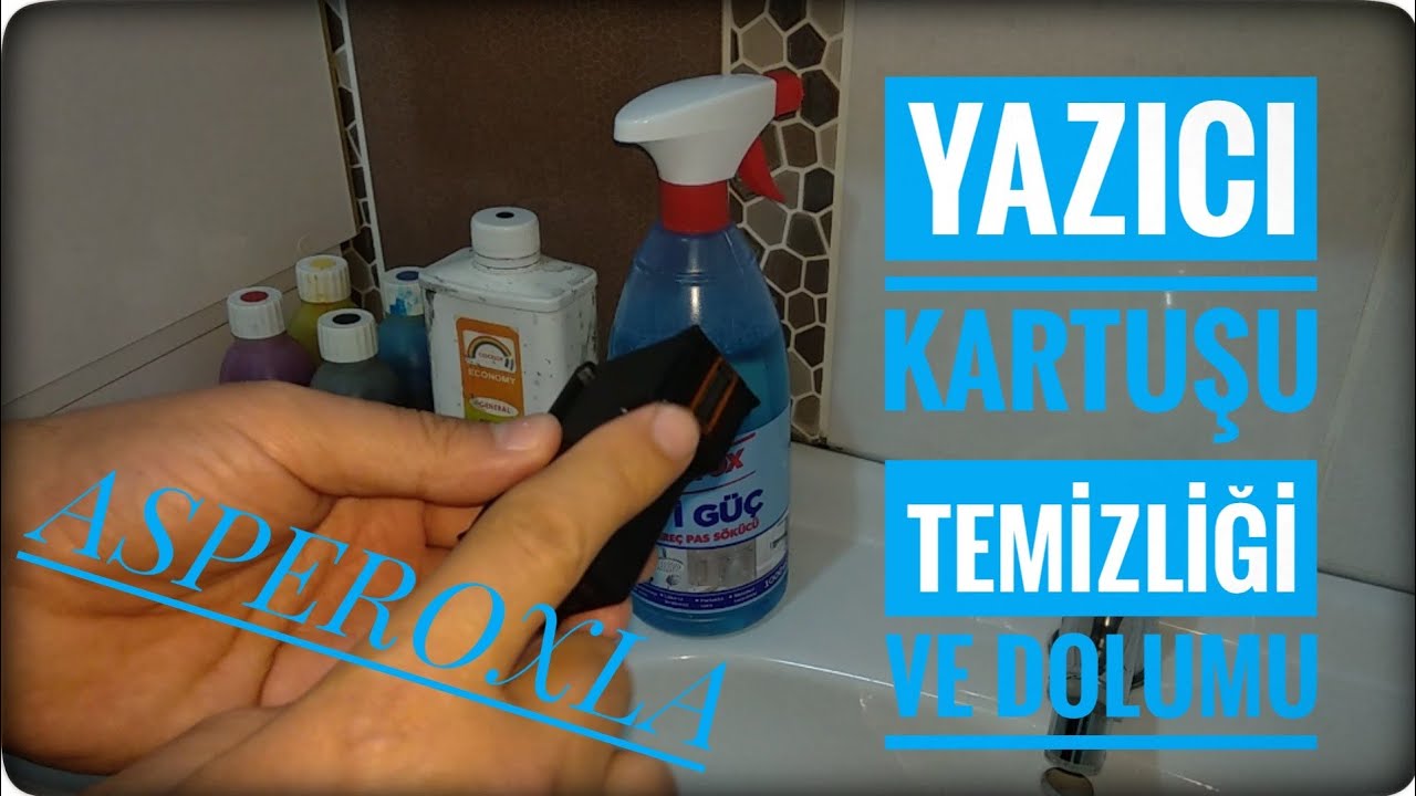 Asperoxla Yazıcı Kartuşu Temizleme ve Dolumu