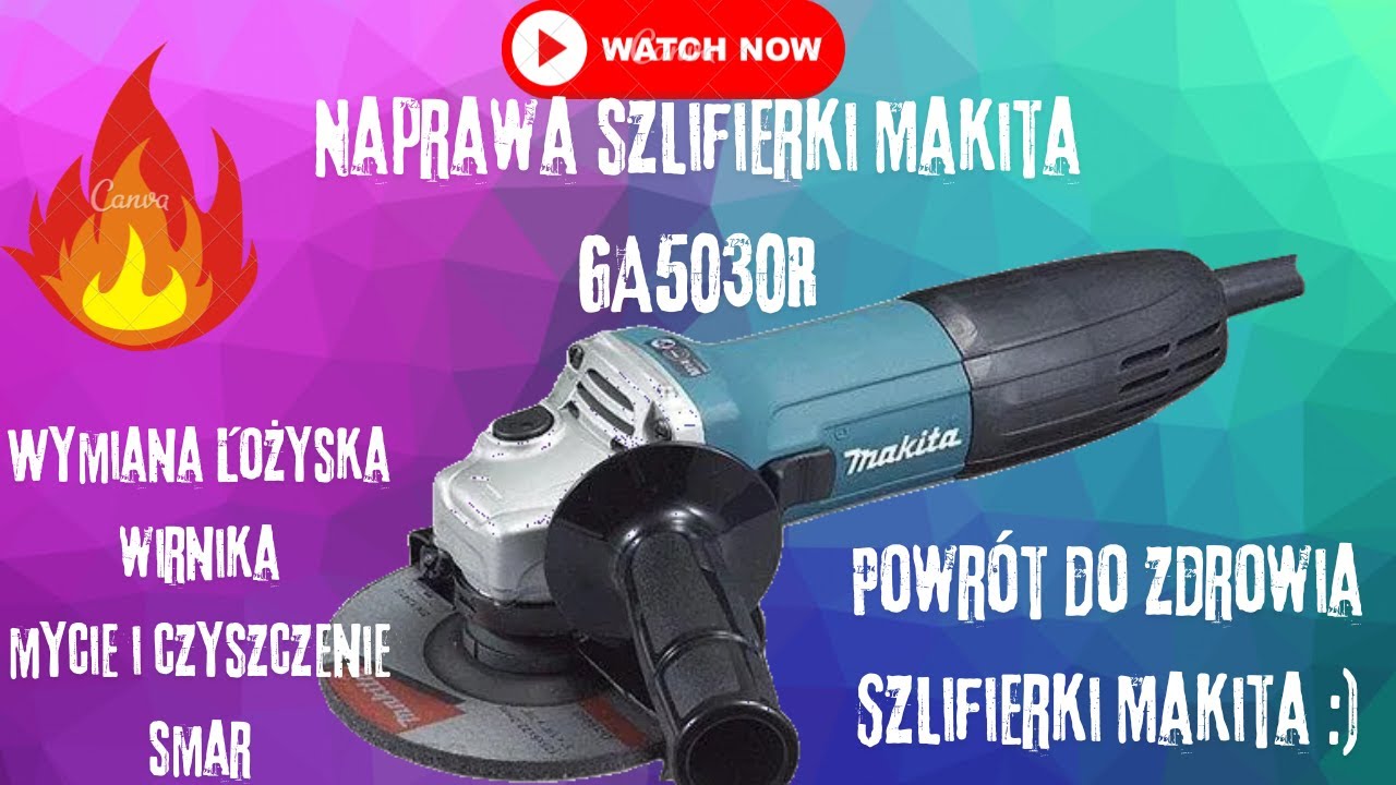 Naprawa Szlifierki Makita GA5030 - Wymiana Łożyska i Wirnika w 5 Minut!