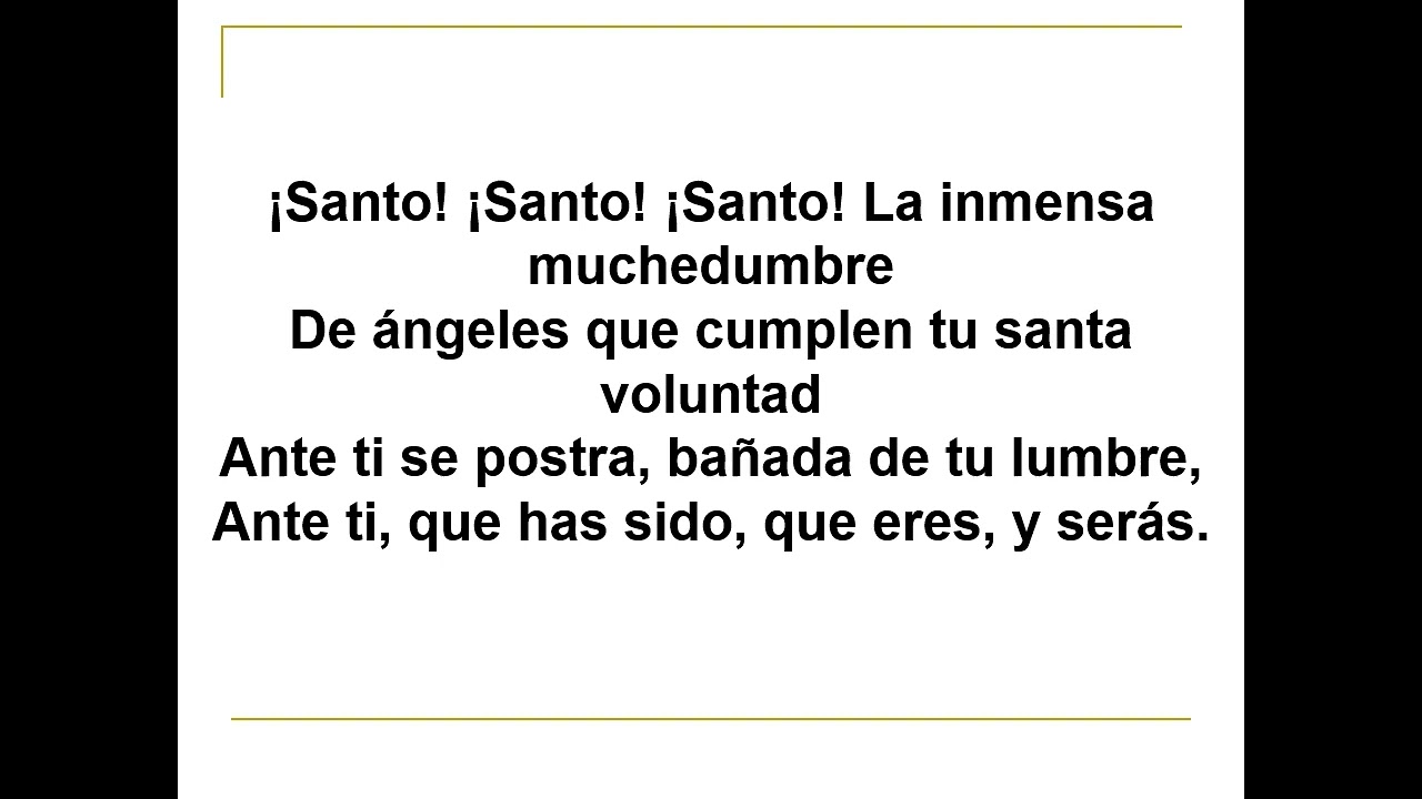 Himno 279   SANTO SANTO SANTO