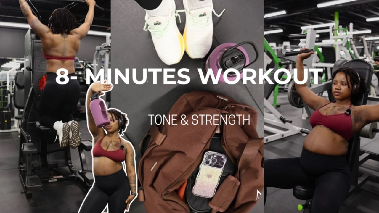 8 Minutes Upper Body Workout For Women | Tone & Strengthen At The Gym