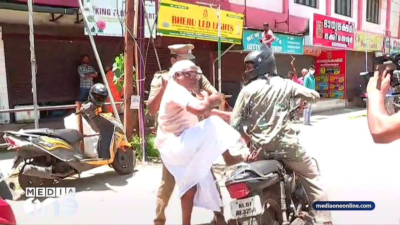പിടിക്കടാ ഇവനെ... ഹർത്താൽ അനുകൂലിയെ ബൈക്കിൽ നിന്ന് വലിച്ചിറക്കി പൊലീസ്...