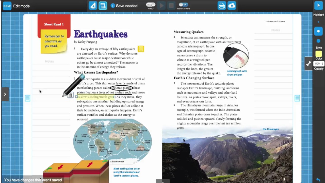 Benchmark Advance Close Reading Texts