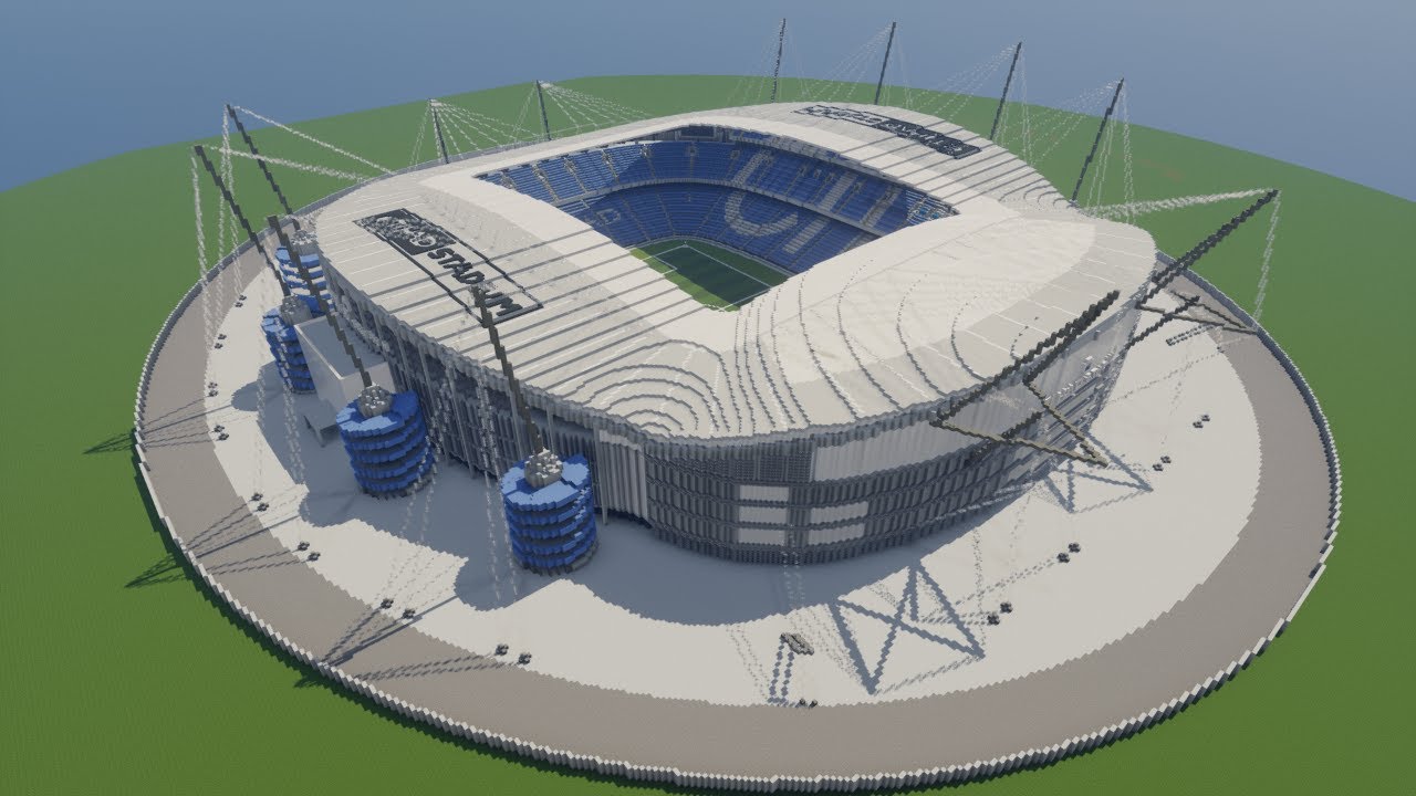 Minecraft - TIMELAPSE - Etihad Stadium (Manchester City) [Official] + DOWNLOAD