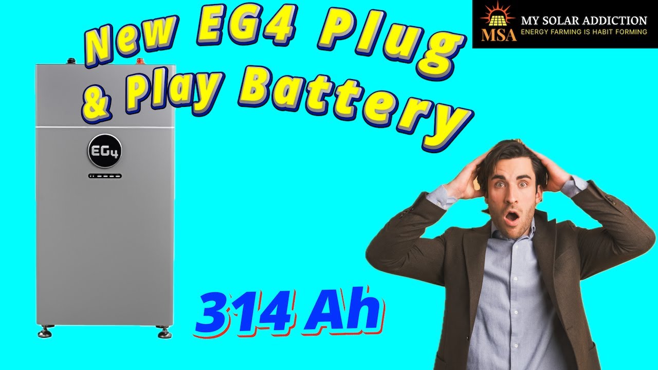 Новая аккумуляторная батарея Plug And Play от EG4 емкостью 314 Ач