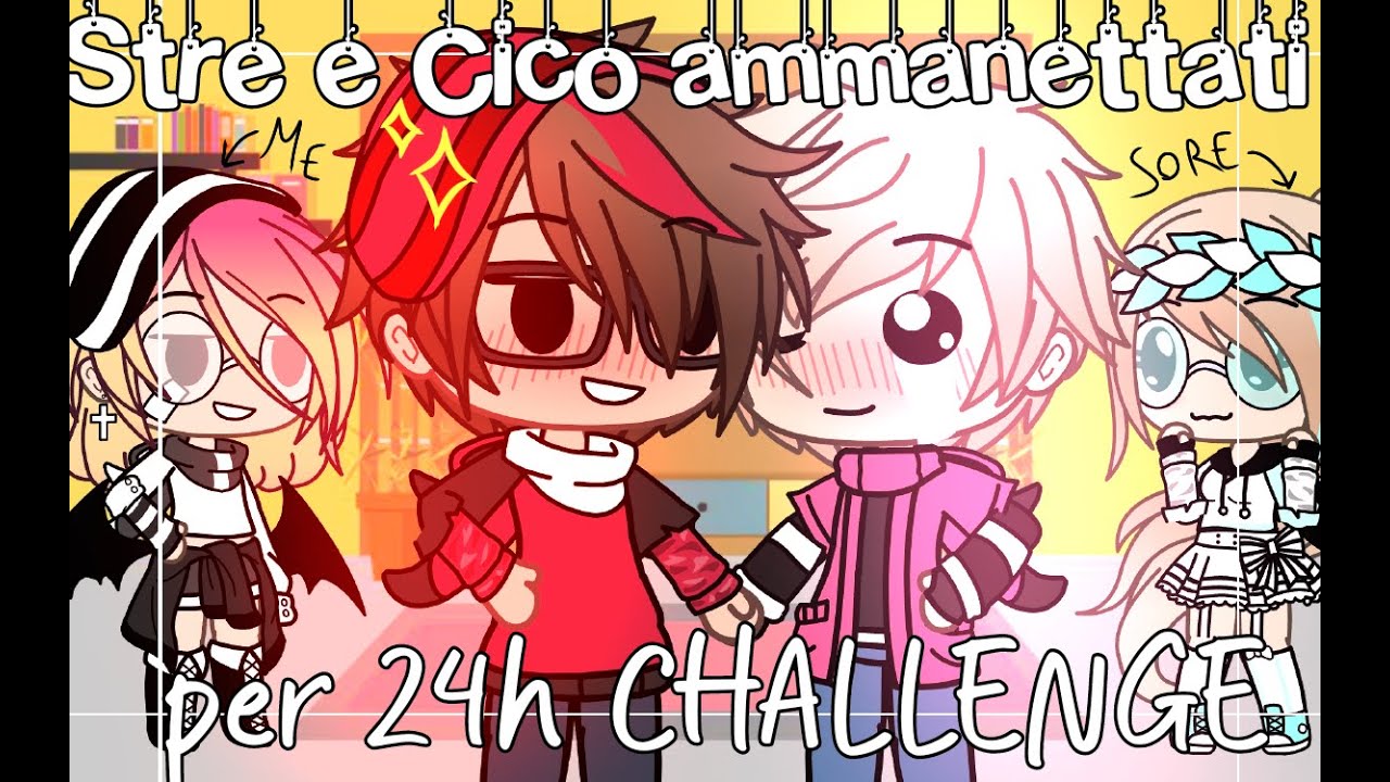 Cico e Stre ammanettati per 24h🕙//CHALLENGE ITA🇮🇹//Strecico💜❤️ Real Life👀//Lasagna WGF🍂
