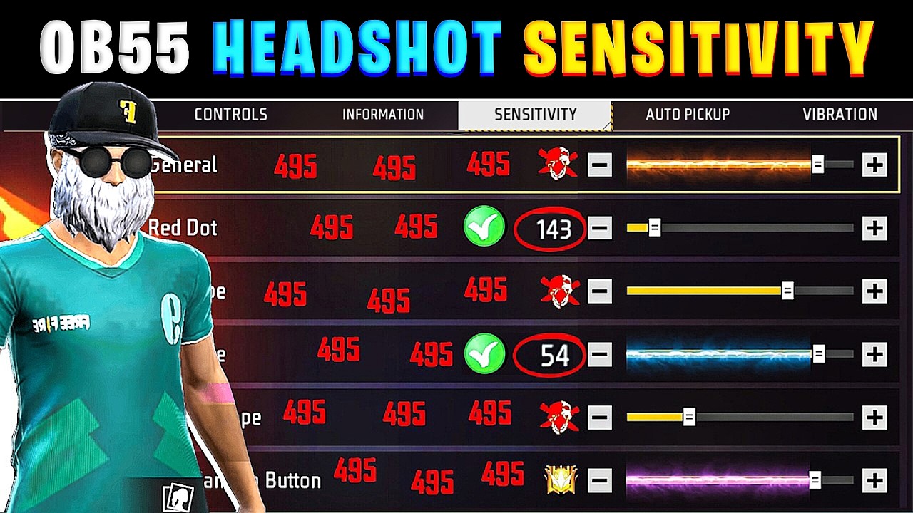 OB55Update sensitivity 🔥 || Free fire headshot setting in tamil || After update headshot sensitivity