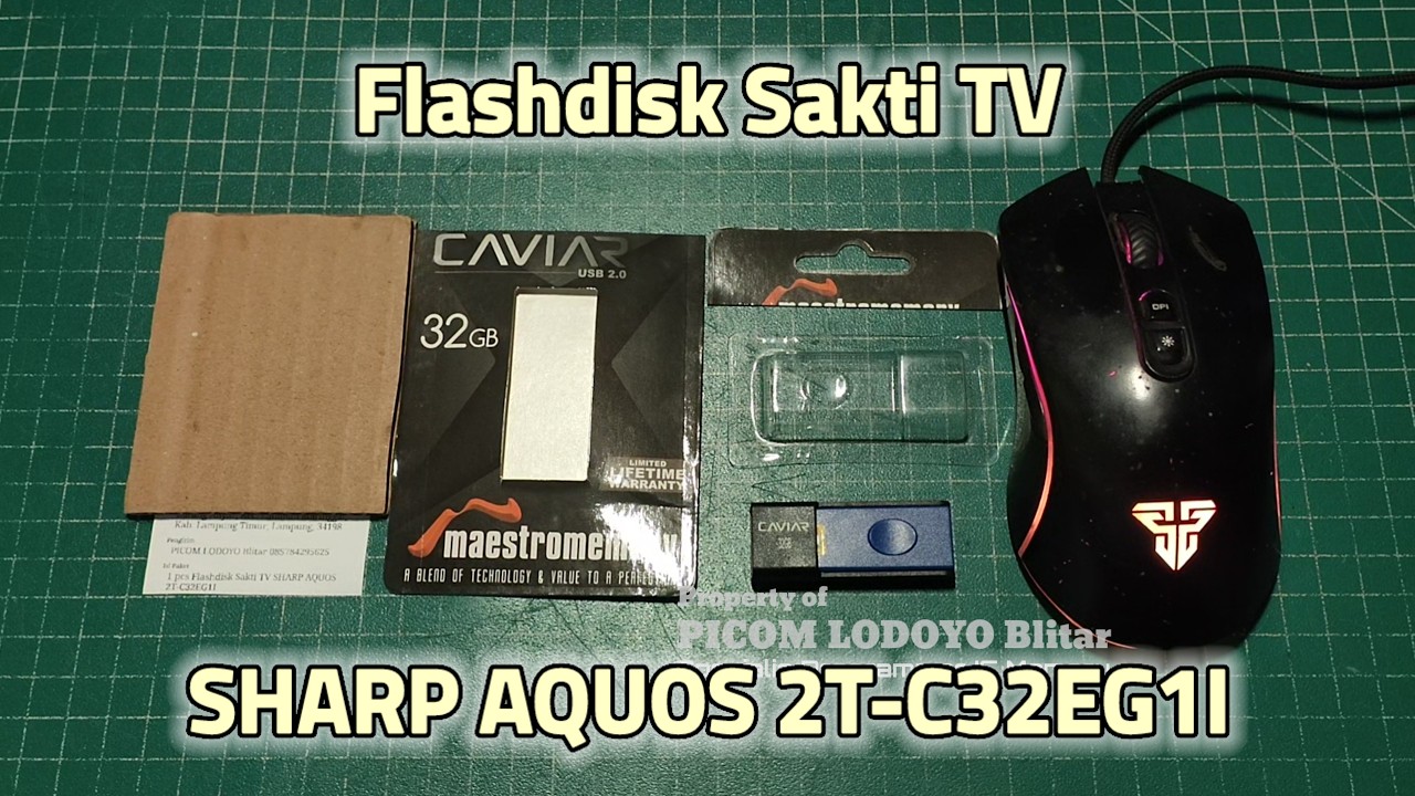 Flashdisk Sakti TV SHARP AQUOS 2T-C32EG1I Pesanan Dari Kab. Lampung Timur