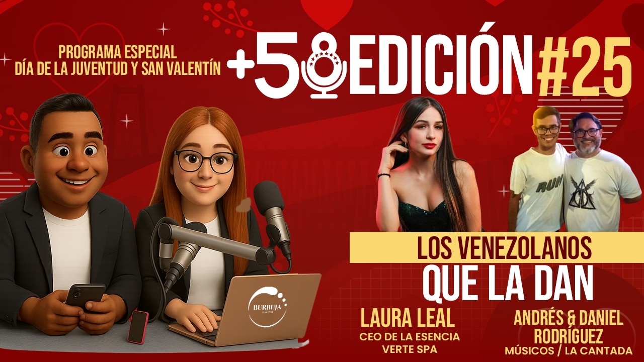Venezolanos exitosos en Venezuela: Especial Día de la juventud y Día del Amor y la Amistad