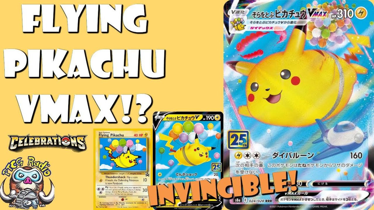 Flying Pikachu is Back... as a VMAX! Wanna be Invincible? (Pok&eacute;mon TCG News - Celebrations)