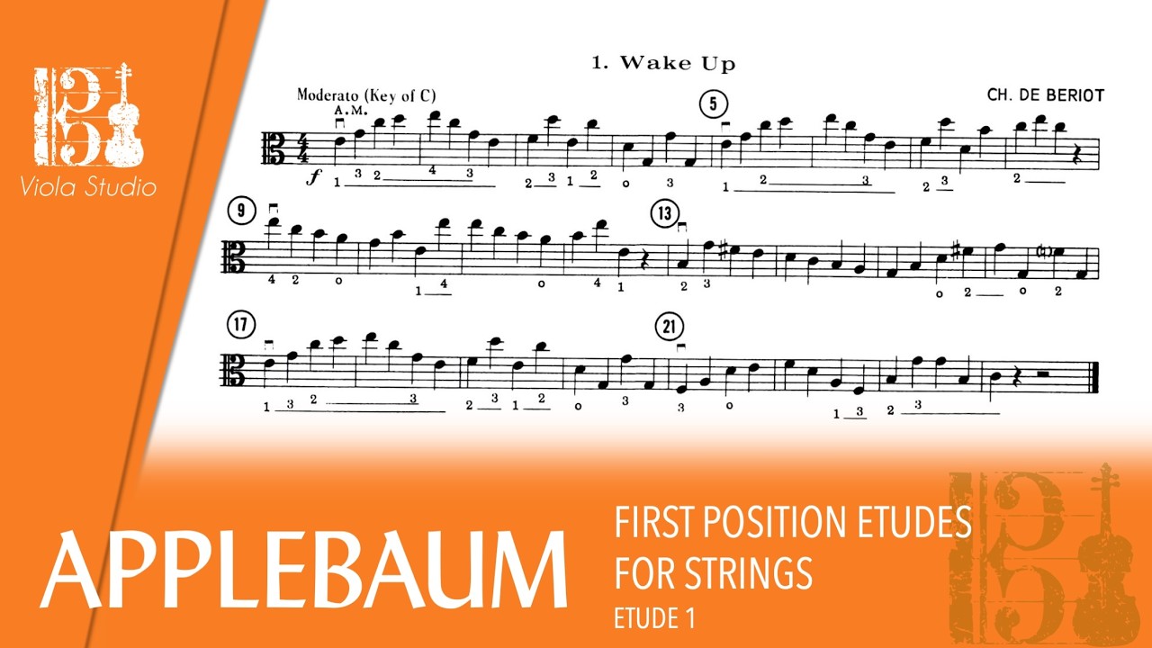 APPLEBAUM | First Position Etudes for Strings - ETUDE 1