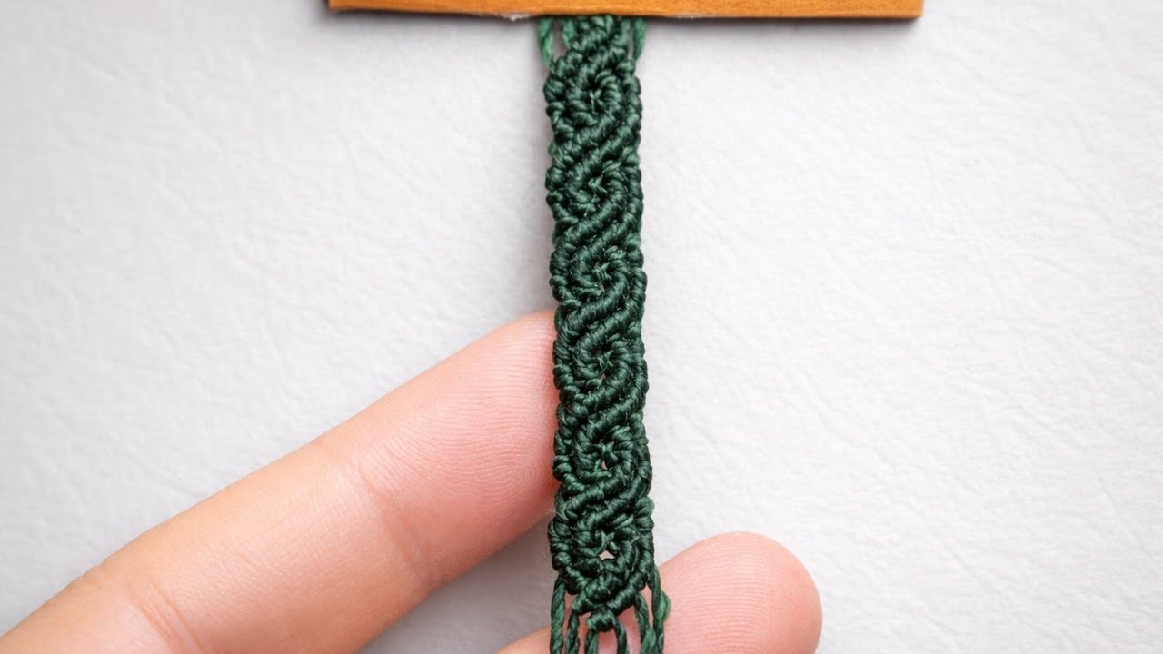 Macrame Bracelet Pattern - Tutorial Passo a Passo 