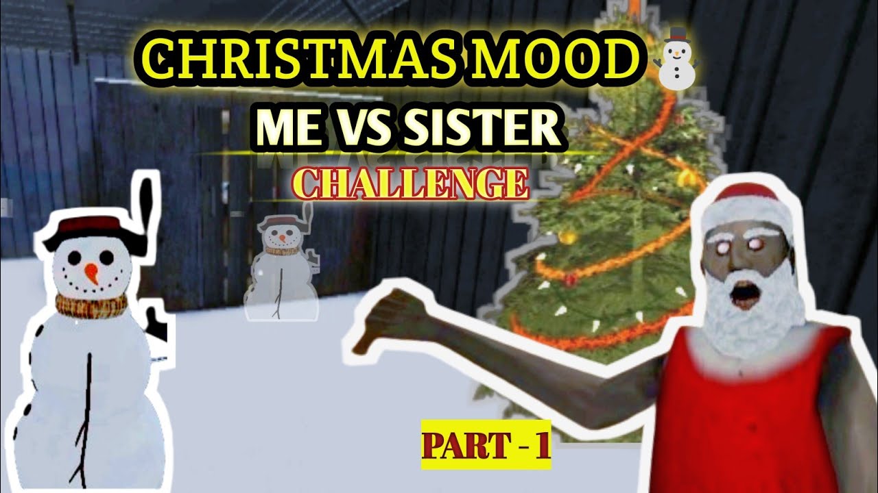 Escape granny Me Vs Sister 💥⚡ Challenge ❤️‍🔥