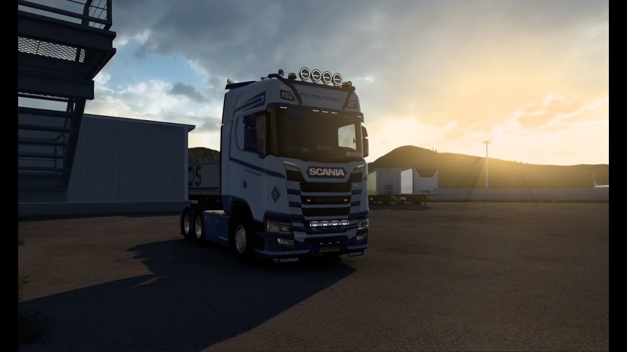 Nordic Horizons DLC Reaching the top! Scenic drive from Alta to Honningsvåg ETS2 1.57