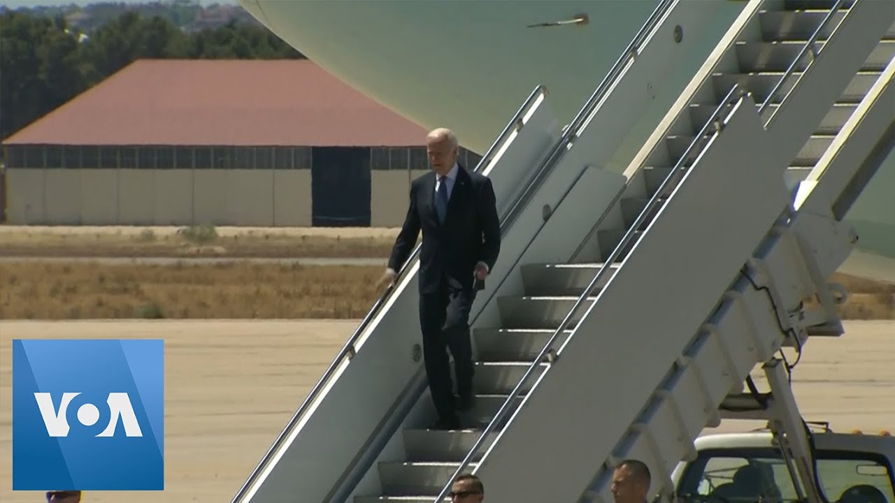 US President Biden Arrives in Spain for NATO Summit