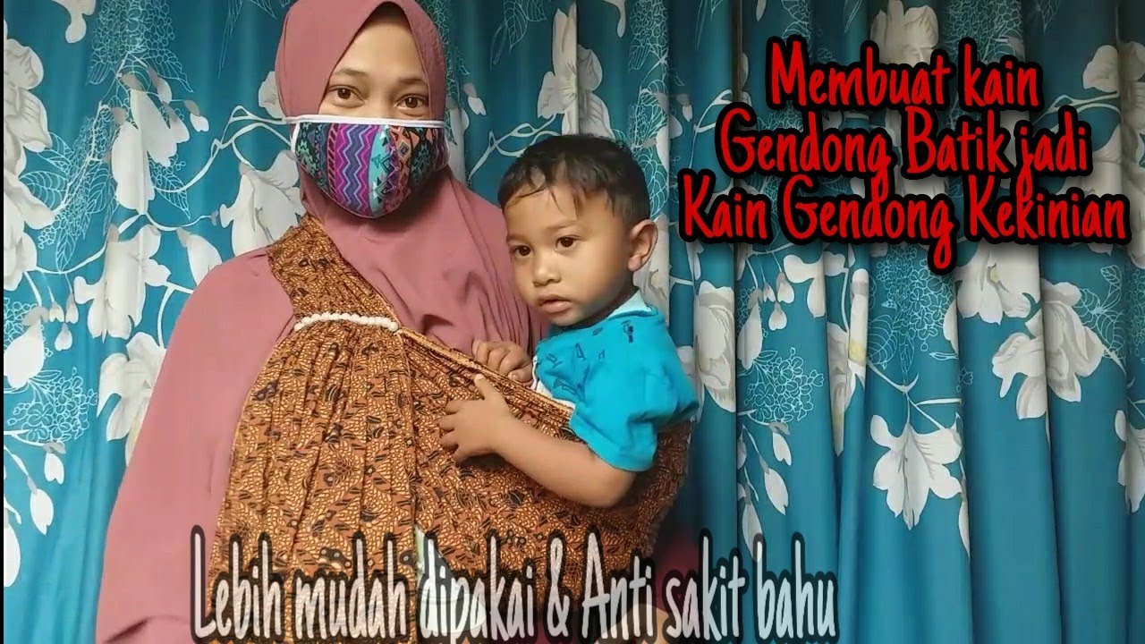 Membuat Kain Gendong Batik Anti Sakit Bahu dan Mudah digunakan || Kain Gendong Batik Modern