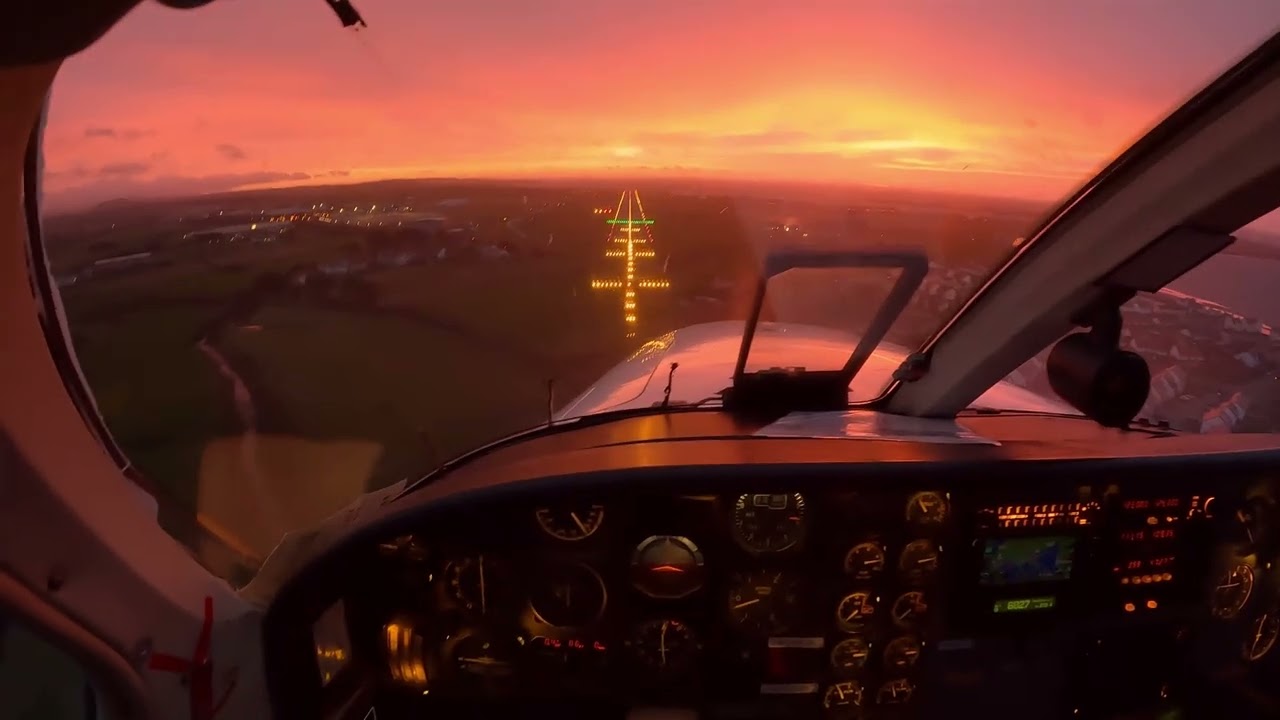 EGNS runway 08 POV