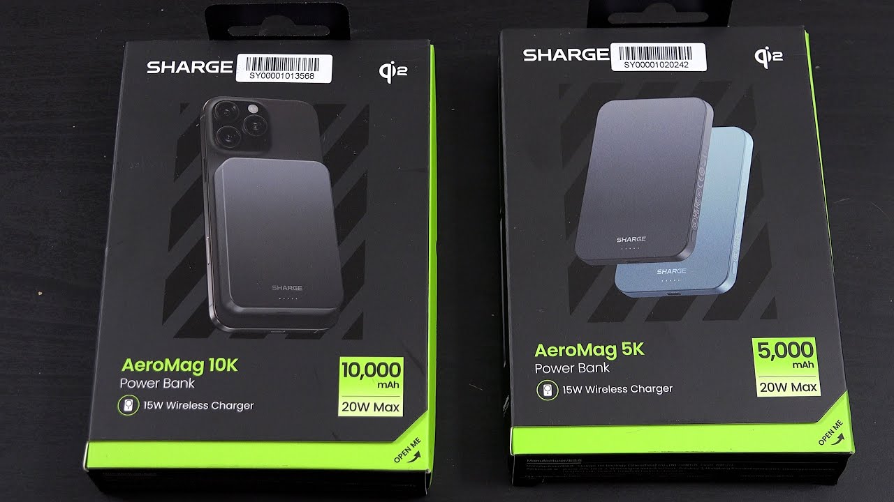 Распаковка и тестирование беспроводного внешнего аккумулятора Sharge AeroMag 5k/10k Qi2 15 Вт