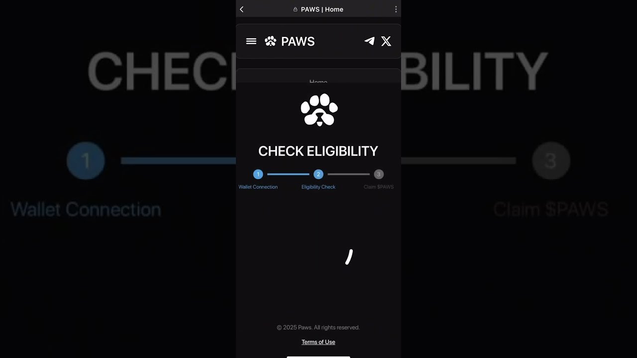 Check PAWS airdrop eligibility and TGE claim now - wPaws Airdrop Badge and activity check