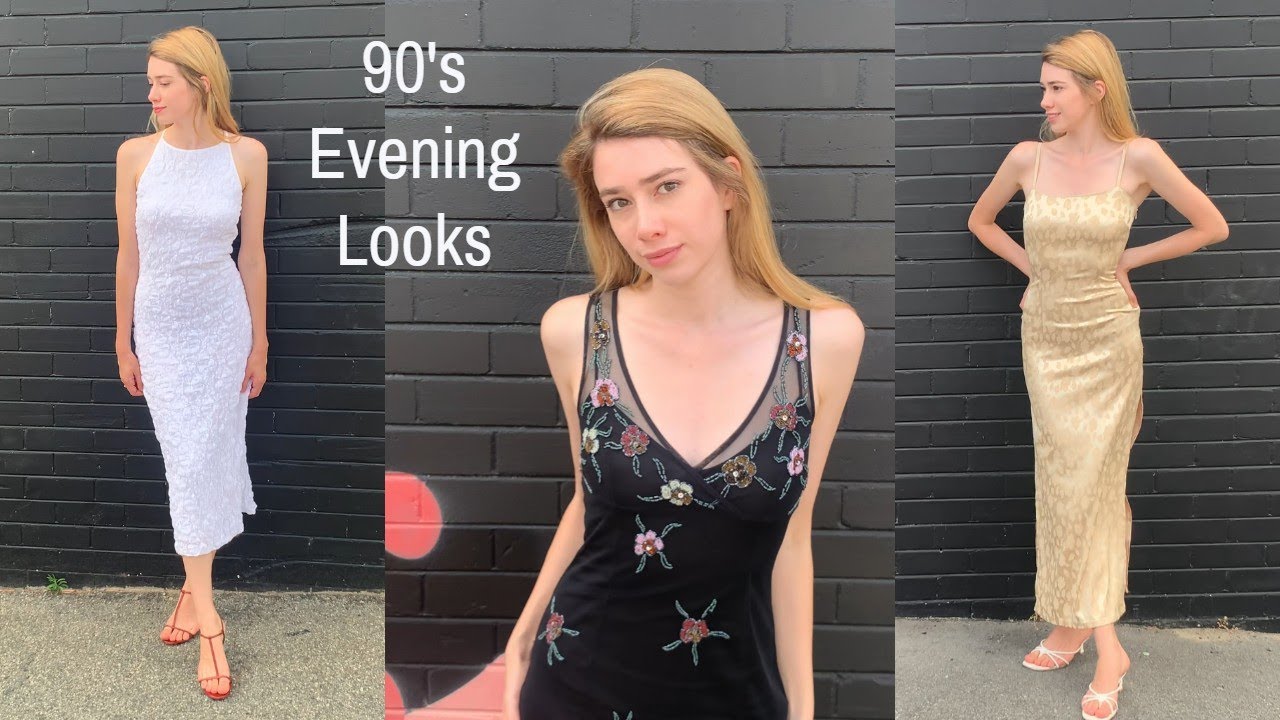 1990's Vintage Evening Dress Collection | 90's Lookbook
