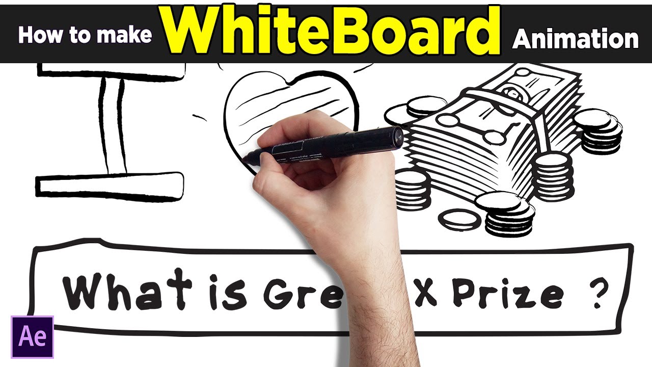 How to make #whiteboard animation in Adobe After Effects - in Hindi