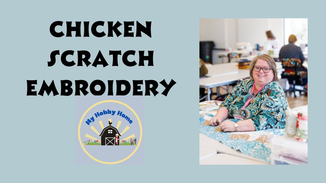 WORKING A BASIC CHICKEN SCRATCH EMBROIDERY PATTERN