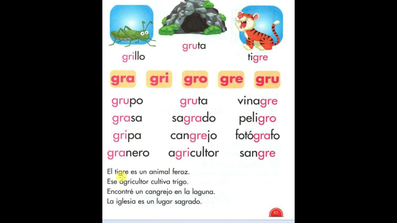 gra gre gri gro gru