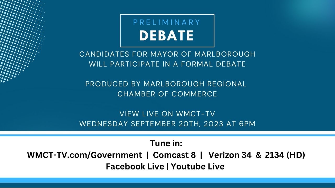Preliminary Debate: Mayor of Marlborough, Massachusetts