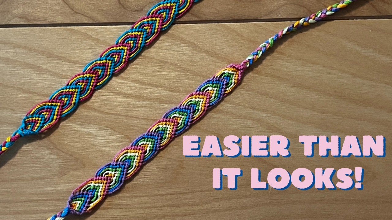 Leaf Chevron Friendship Bracelet - Beginner Friendly!