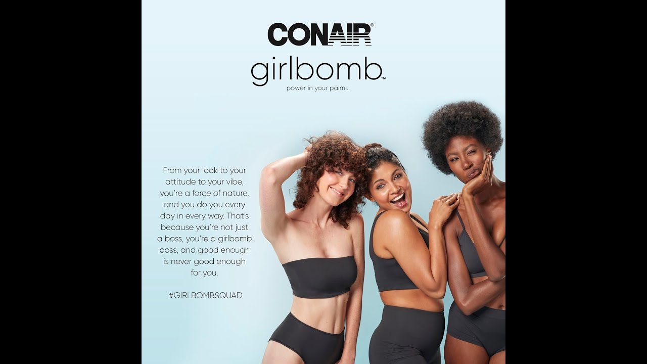 Conair GIRLBOMB All-in-One Face/Body Trimmer and Shaver Set for Women, Wet/Dry, Rechargeable