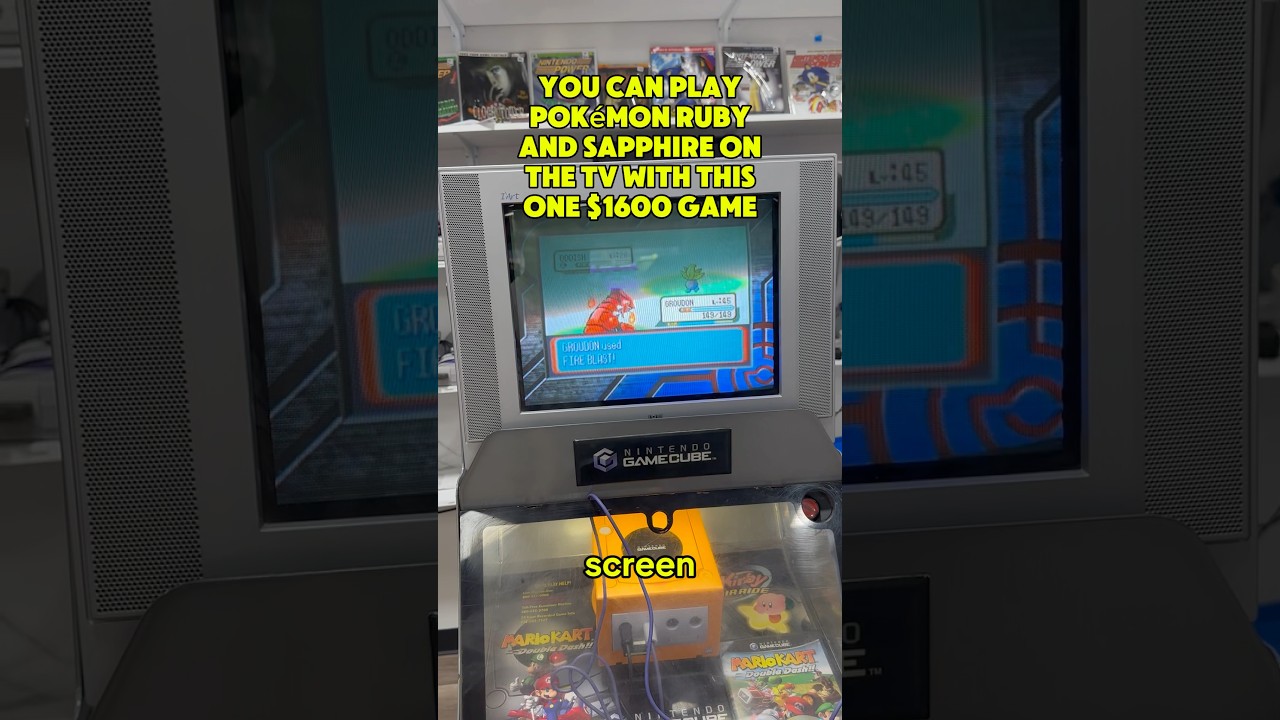 Play Pokemon Ruby and Sapphire on the TV with this