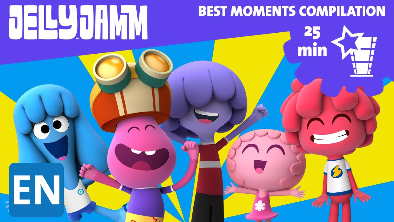 Jelly Jamm. Best Moments Collection (25 min). Cartoons in English for Kids.