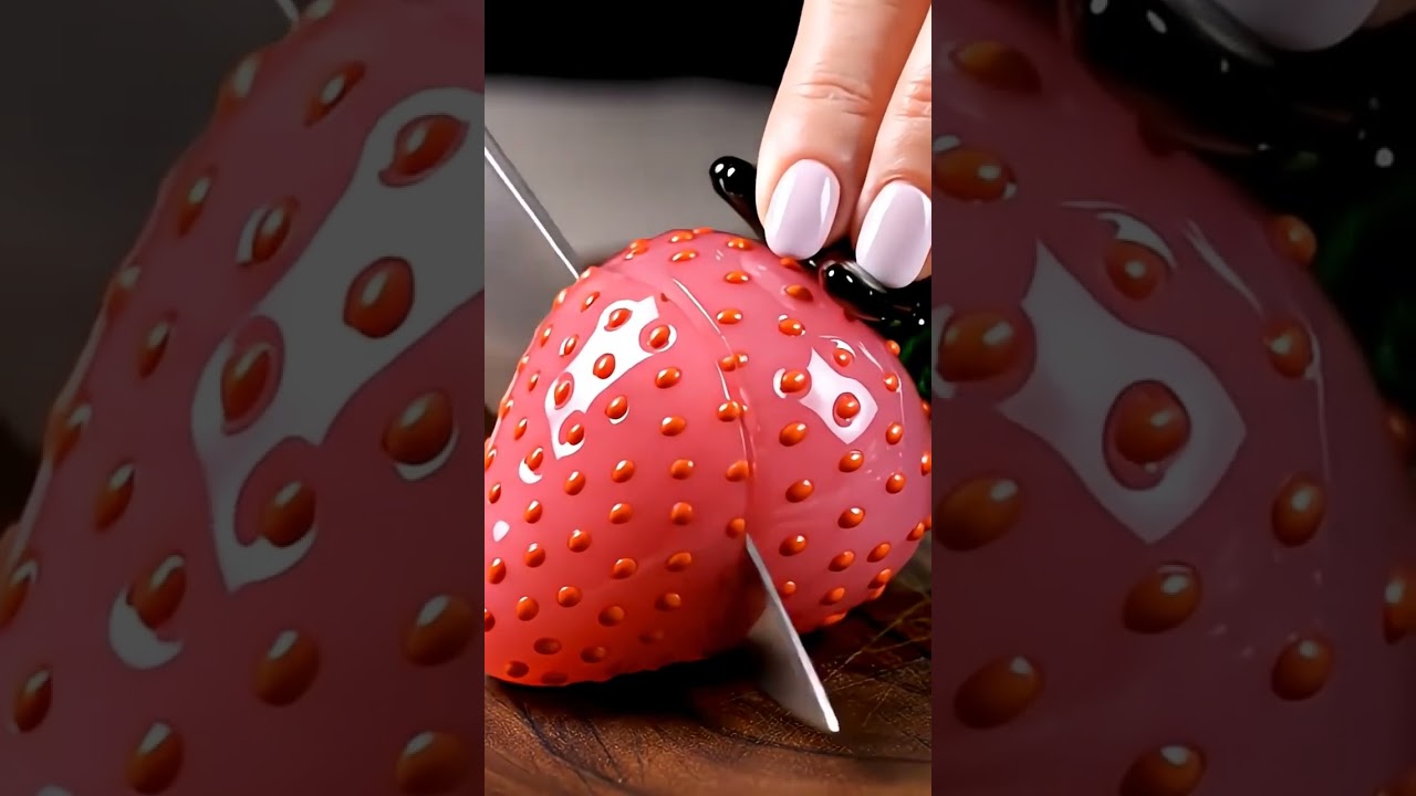 Glass fruit slicing ASMRP