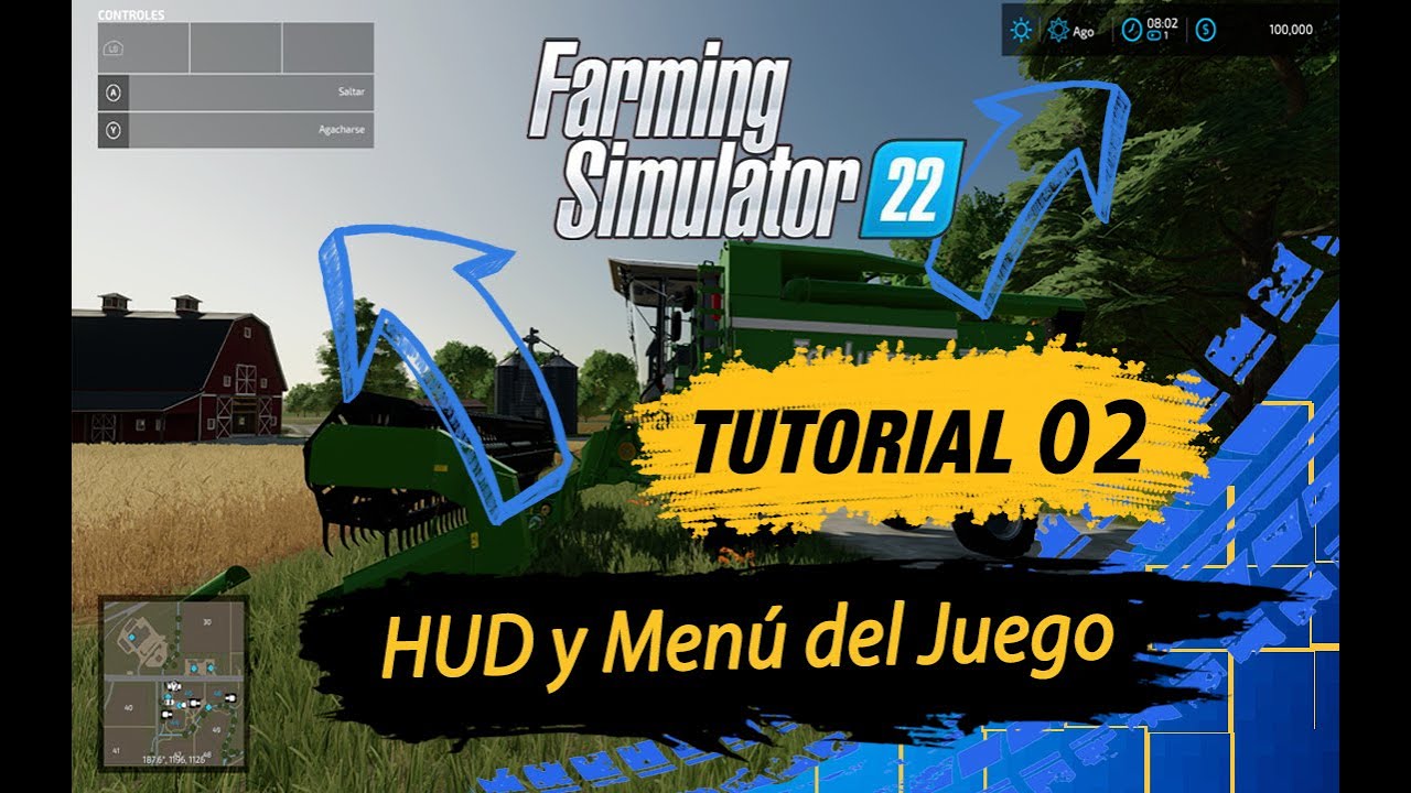 Cómo Navegar el HUD y Menú en Farming Simulator 22 | Tutorial para Principiantes