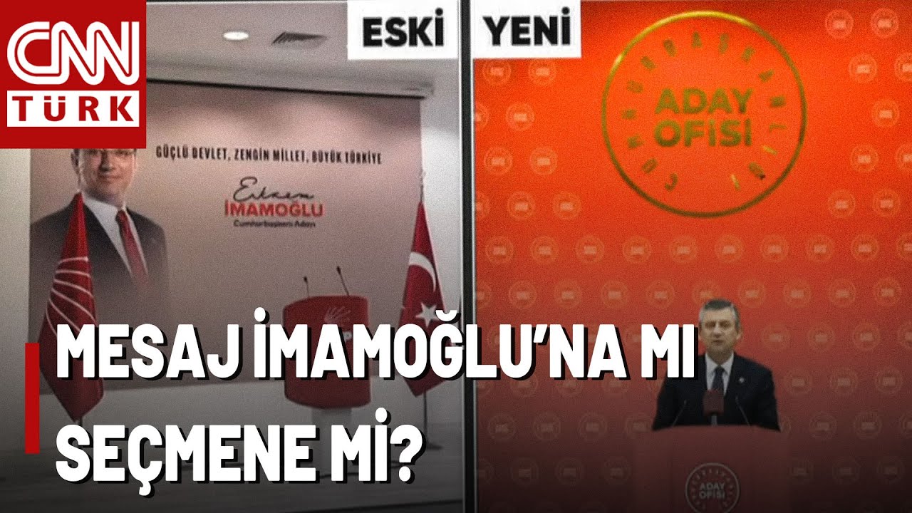 The background of the CHP's Presidential Candidate Office has changed! Is &Ouml;zg&uuml;r &Ouml;zel saying 