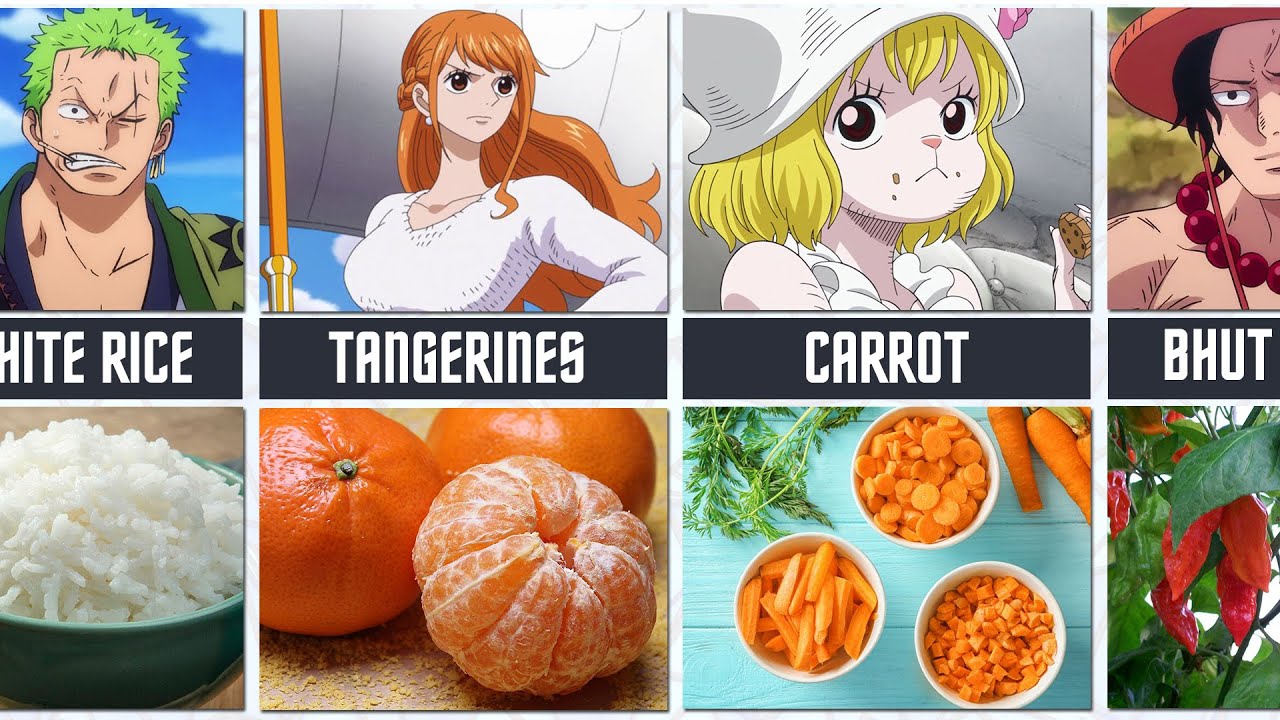 Favorite food, drinks of One Piece characters (ワンピース)