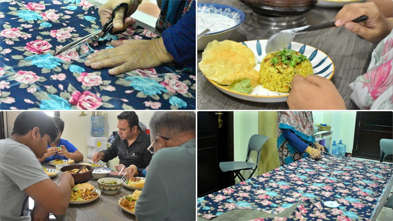 Mom Stitching a Dress for Me | Homemade Cream Cheese Spread | Special Lunch Meal | Biriyani Rice