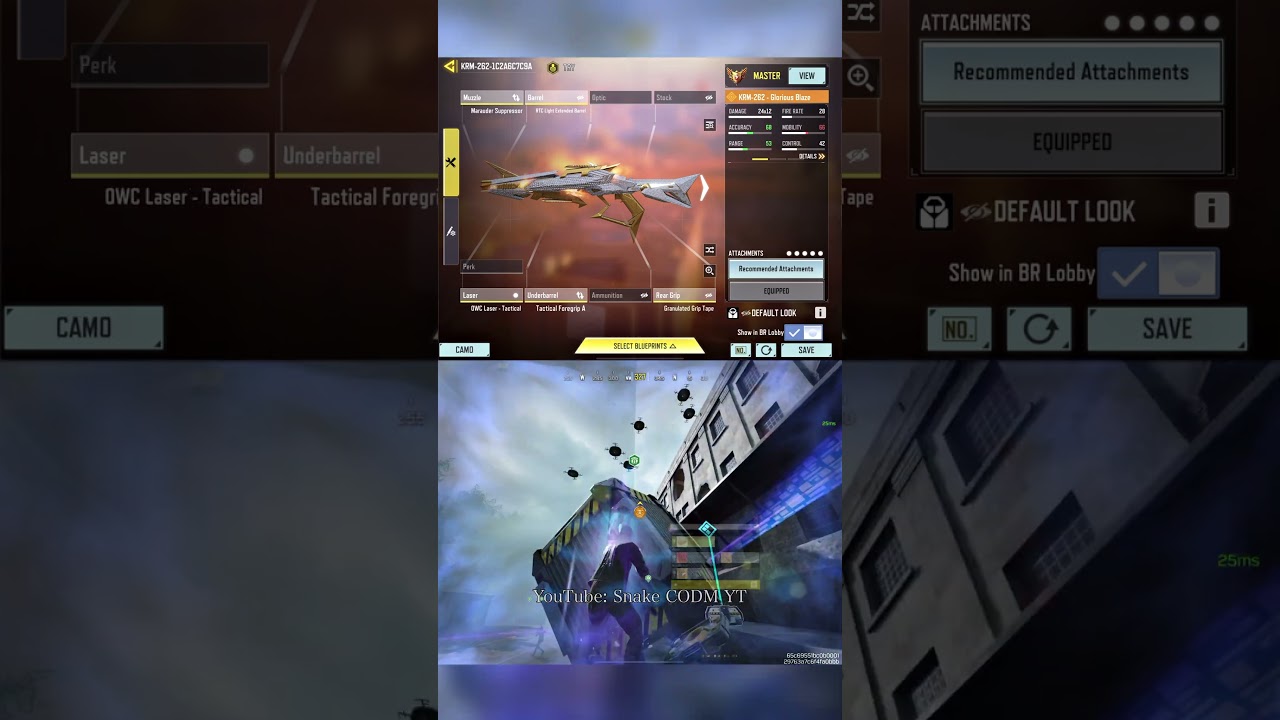 Top Global KRM-262 - Glorious Blaze #cod #codm #SnakeCODMYT