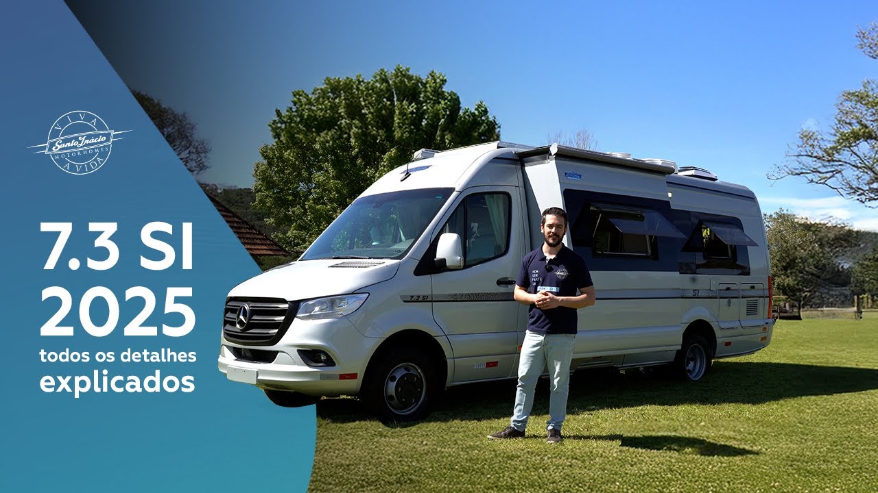 TOUR PELO MOTORHOME VAN SPRINTER SANTO INÁCIO 7.3 COM SLIDE - CARTEIRA B