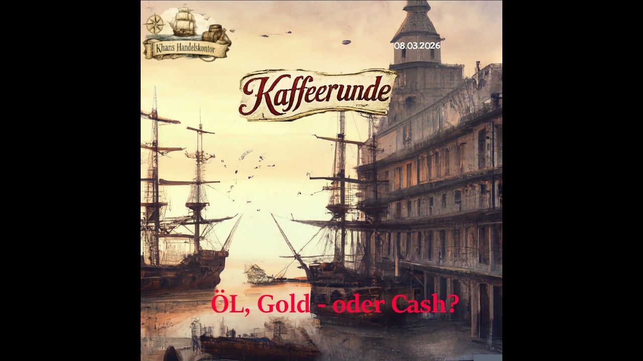 Öl, Gold - oder Cash? Khans Kaffeerunde vom 08.03.2026