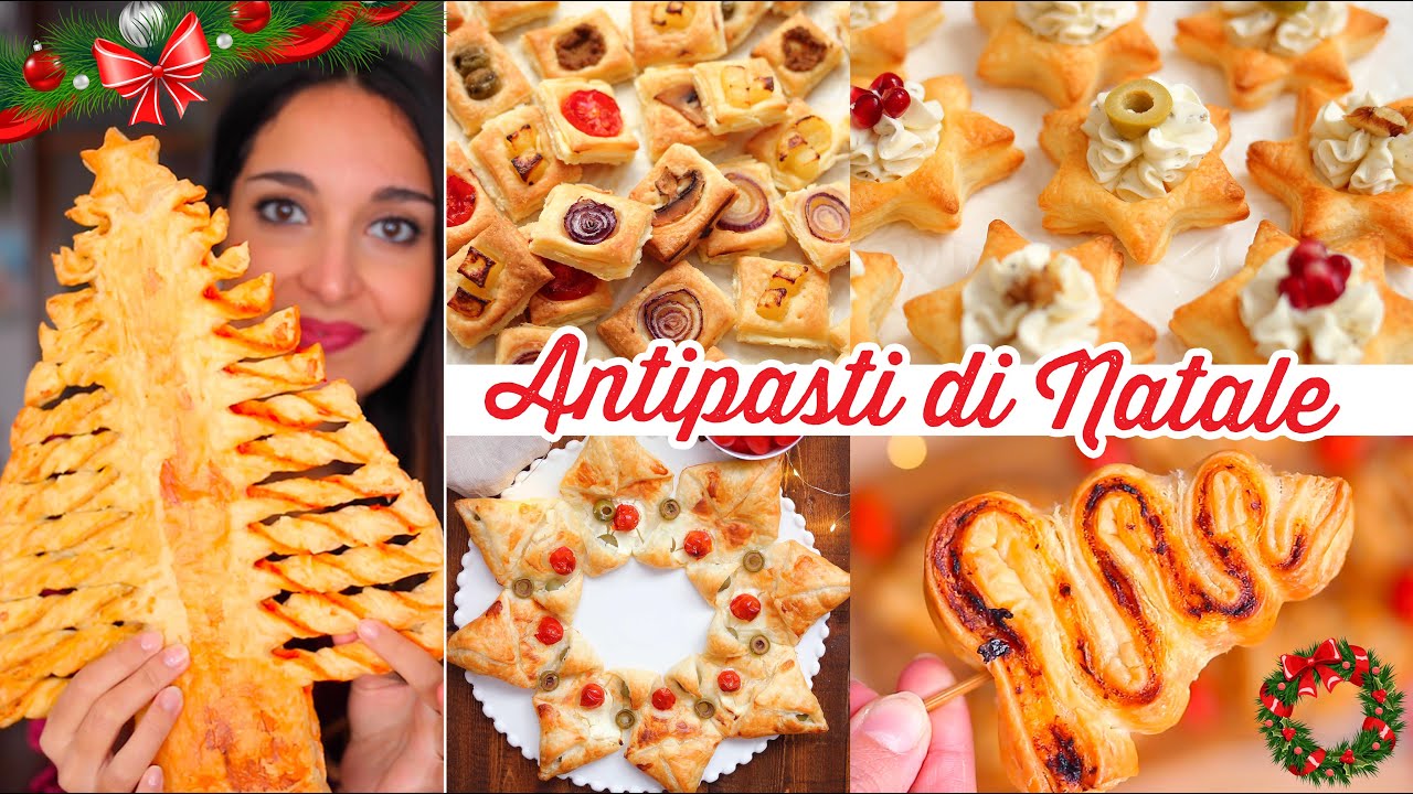 ANTIPASTI di PASTA SFOGLIA | IDEE PER NATALE | Facili, veloci e buonissimi