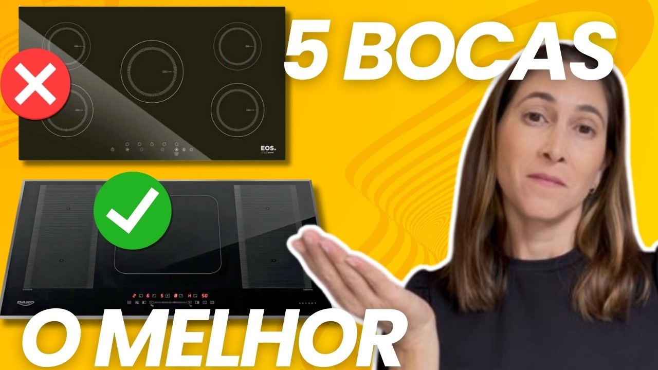 Qual o Melhor Cooktop de Indução 5 Bocas? Ranking Atualizado TOP 4! EOS ou Dako Select?