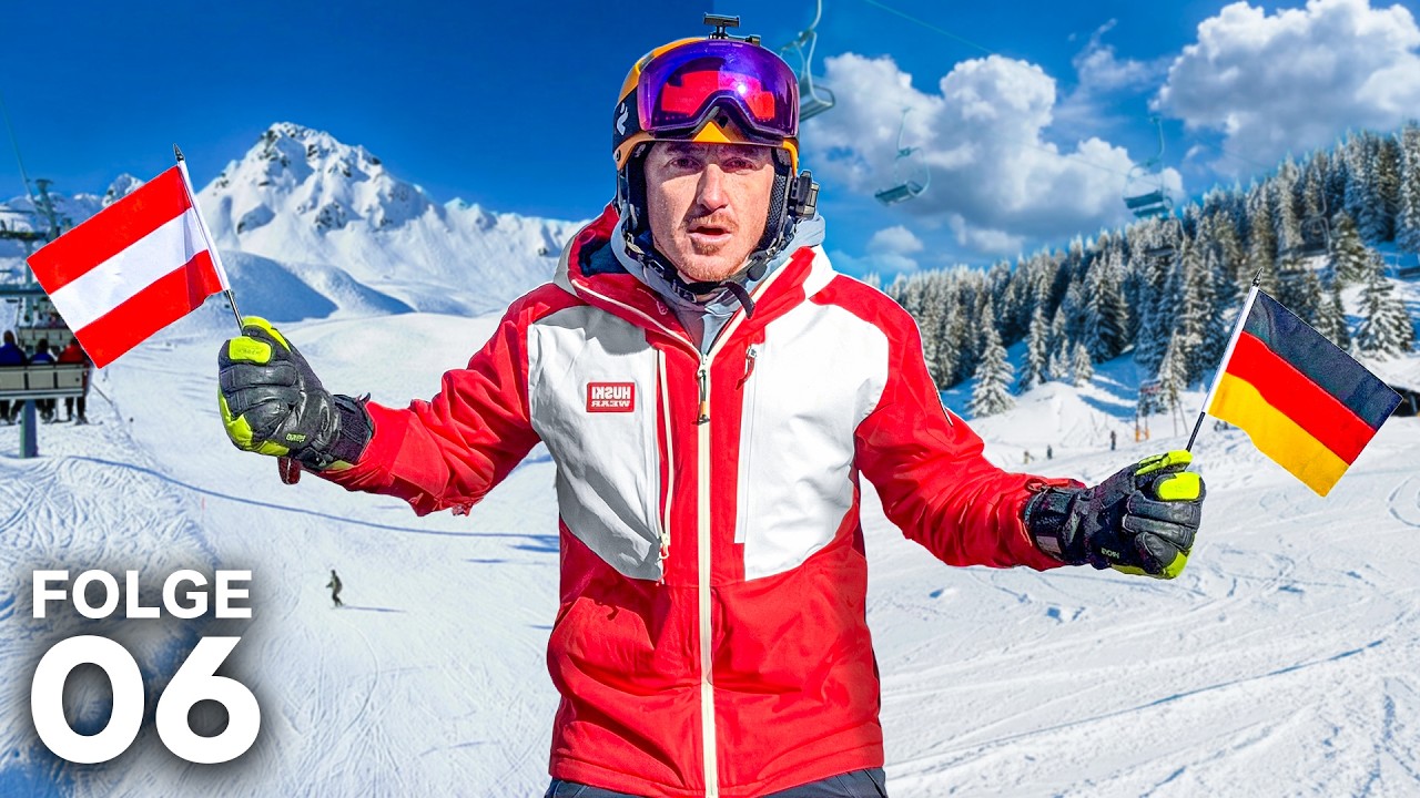 Zwei Welten im Skifahren groß, klein und völlig unterschiedlich Alpine Quest