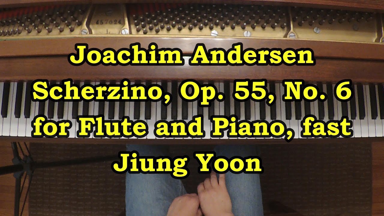 Piano Part- Joachim Andersen, Scherzino, Op. 55, No. 6 for Flute and Piano, (𝅗𝅥.=90)