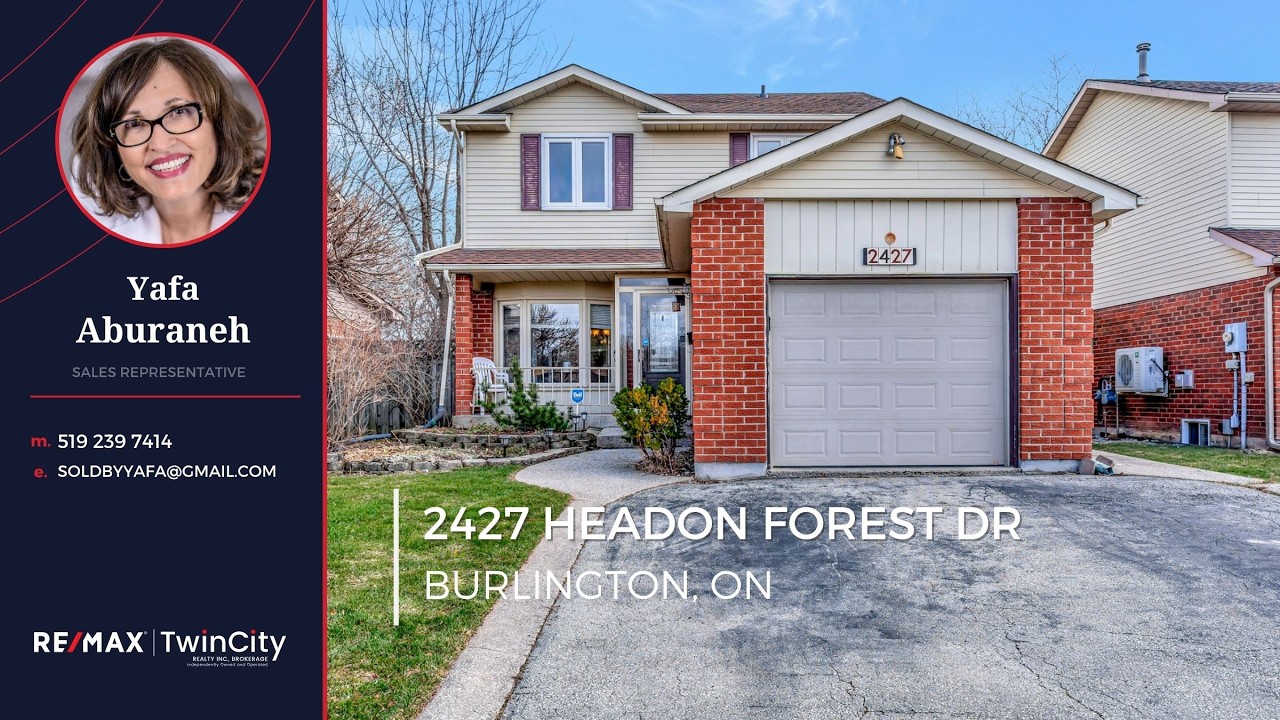 Burlington Real Estate | 2427 Headon Forest Dr | Yafa Aburaneh