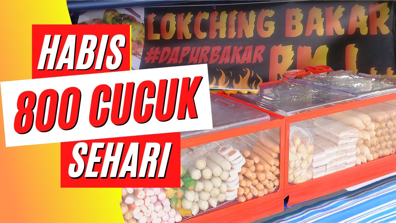 Snacks on Sticks Street Food Asia