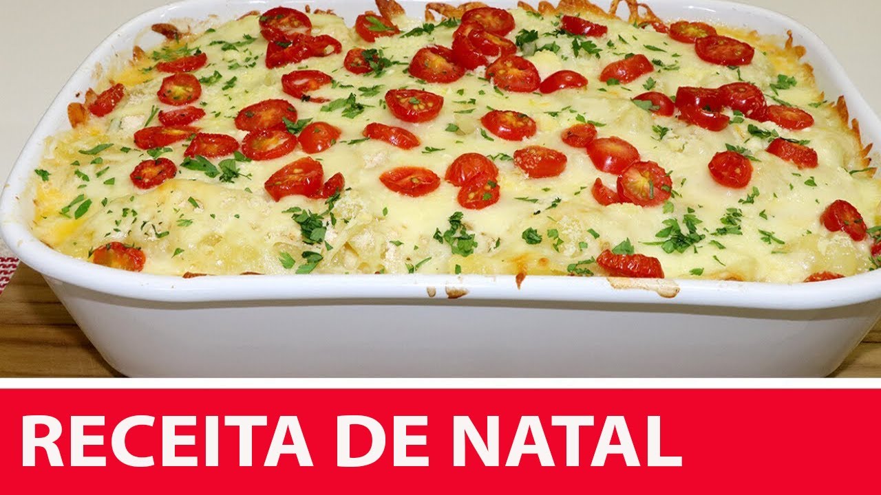 RECEITA DE NATAL SURPRESA DE FRANGO GRATINADO