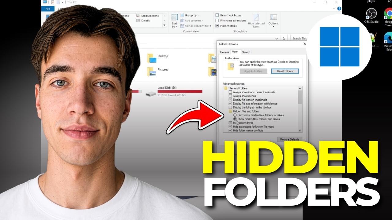 How to Hide, Unhide, and View Hidden Folders in Windows 11 | Tutorial 2026