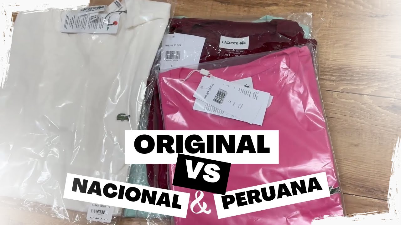 CAMISETA LACOSTE - ORIGINAL X PERUANA X NACIONAL - VOCÊ RECONHECERIA???
