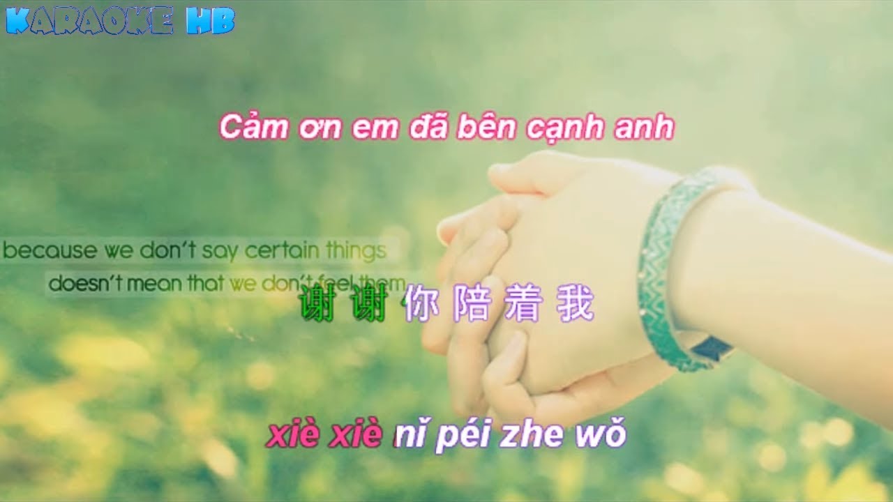 謝謝你陪著我歌詞 | Cảm Ơn Em Đã Ở Bên Anh [ Kara Vietsub ]