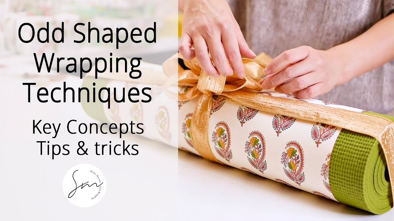 Mastering Odd-Shaped Gift Wrapping: Simple Steps Revealed 🙌 #wrappinghacks